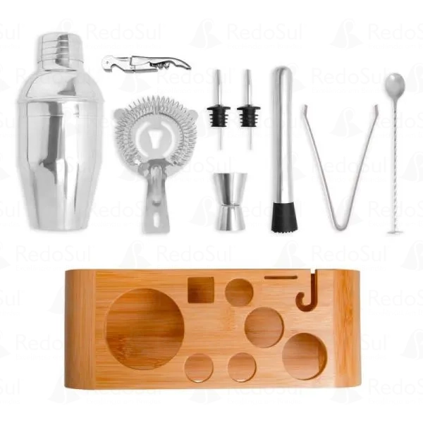 Kit Bar personalizado em Bambu